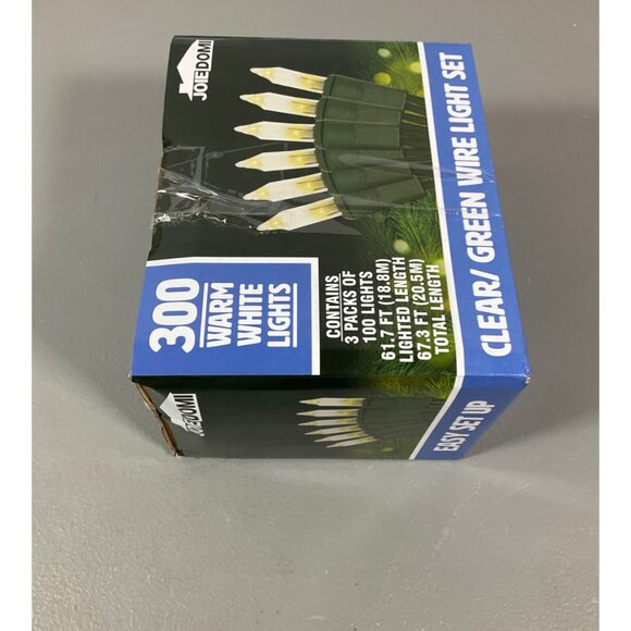 Joiedomi 300-Count Warm White Christmas String Lights, 67.5FT Green Wire, Indoor - Picture 4 of 6